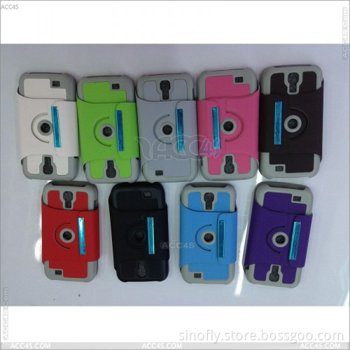 360 Degree Rotation Stand Leather Case for Samsung S4 /9500 /I9508